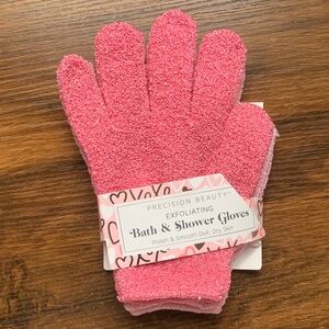 Precision Beauty Pink Exfoliating Gloves